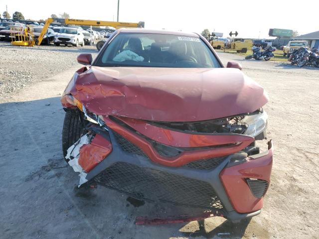 4T1B11HK4KU195707 - 2019 TOYOTA CAMRY L RED photo 5