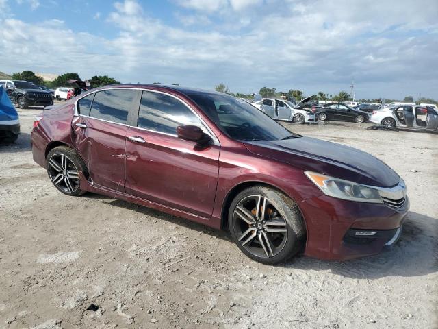 1HGCR2F53GA083379 - 2016 HONDA ACCORD SPORT 勃艮第红 照片 4