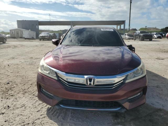 1HGCR2F53GA083379 - 2016 HONDA ACCORD SPORT 勃艮第红 照片 5