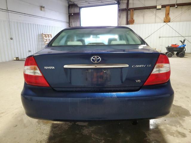 4T1BF32K64U062407 - 2004 TOYOTA CAMRY LE BLUE photo 6