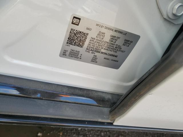 5GAERBKW5NJ169846 - 2022 BUICK ENCLAVE ESSENCE WHITE photo 13