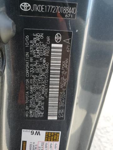 JTKDE177270188440 - 2007 TOYOTA SCION TC GRAY photo 12