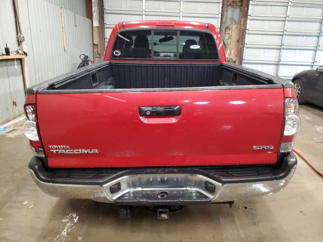 5TFUX4EN5BX005973 - 2011 TOYOTA TACOMA ACCESS CAB RED photo 6