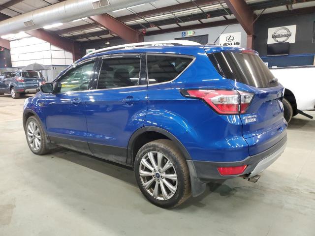 1FMCU9J95HUC08605 - 2017 FORD ESCAPE TITANIUM BLUE photo 2