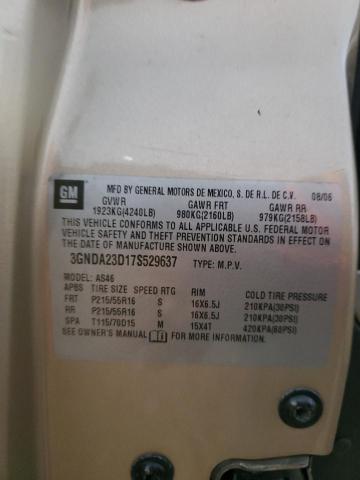 3GNDA23D17S529637 - 2007 CHEVROLET HHR LT GOLD photo 13