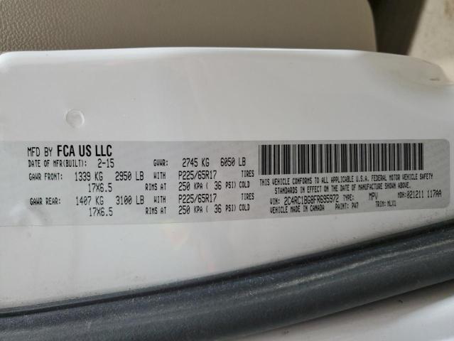 2C4RC1BG8FR695972 - 2015 CHRYSLER TOWN & COU TOURING 白色 照片 14