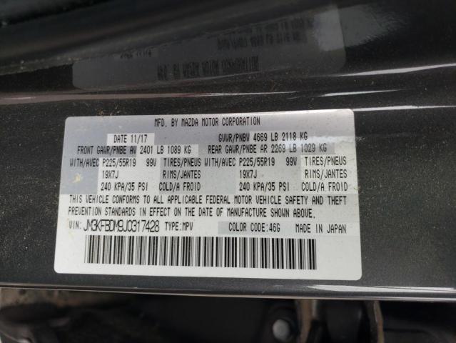 JM3KFBDM9J0317428 - 2018 MAZDA CX-5 GRAND TOURING GRAY photo 13