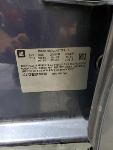 1G11C5SL8EF183886 - 2014 CHEVROLET MALIBU 1LT 蓝色 照片 12