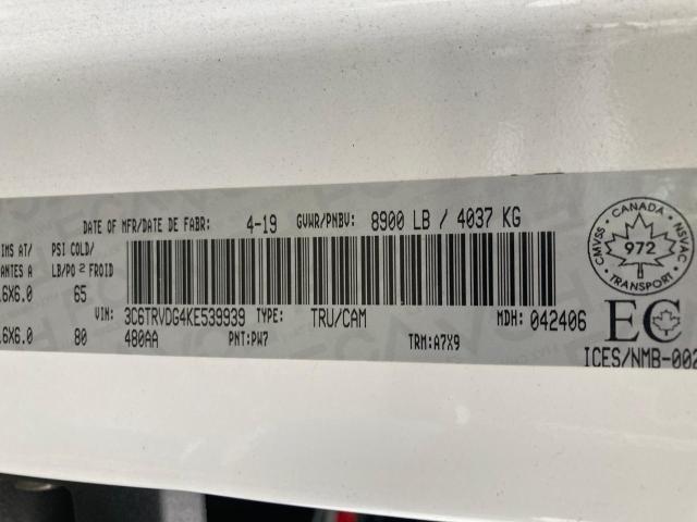 3C6TRVDG4KE539939 - 2019 RAM PROMASTER 2500 HIGH Білий фото 9