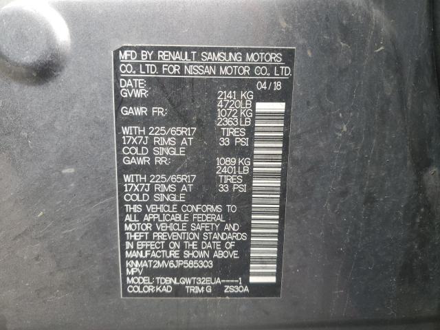KNMAT2MV6JP585303 - 2018 NISSAN ROGUE S 灰色 照片 13