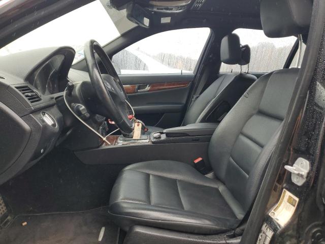 WDDGF8BB4BR173969 - 2011 MERCEDES-BENZ C 300 4MATIC BLACK photo 7