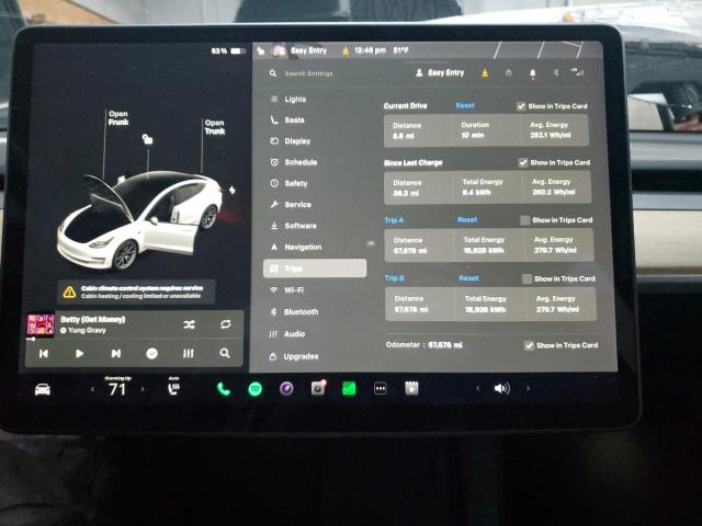 5YJ3E1EB6MF055641 - 2021 TESLA MODEL 3 Ақ фото 9