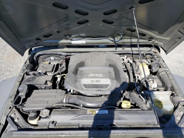 1C4BJWDG9FL696249 - 2015 JEEP WRANGLER U SPORT 绿色 照片 11