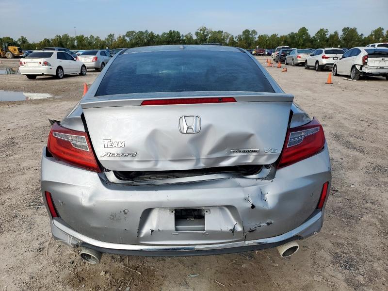 1HGCT2B01GA007445 - 2016 HONDA ACCORD TOURING SILVER photo 6