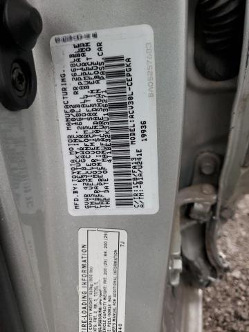4T1BE32K33U136271 - 2003 TOYOTA CAMRY LE SILVER photo 12