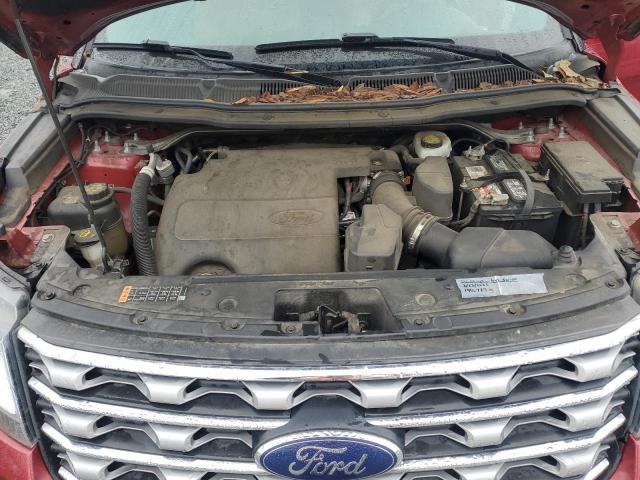 1FM5K7F88HGC93683 - 2017 FORD EXPLORER LIMITED Қызыл фото 11