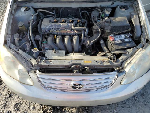 1NXBR38E44Z250089 - 2004 TOYOTA COROLLA CE Silber Foto 11