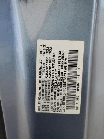 5FNRL5H46EB073529 - 2014 HONDA ODYSSEY EX BLUE photo 13