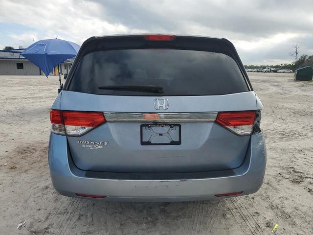 5FNRL5H46EB073529 - 2014 HONDA ODYSSEY EX BLUE photo 6