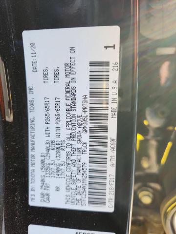 5TFCZ5AN1MX254579 - 2021 TOYOTA TACOMA DOUBLE CAB 黑色 照片 13