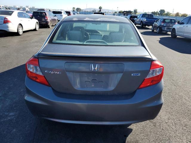 2HGFB2F66CH574003 - 2012 HONDA CIVIC HF GRAY photo 6