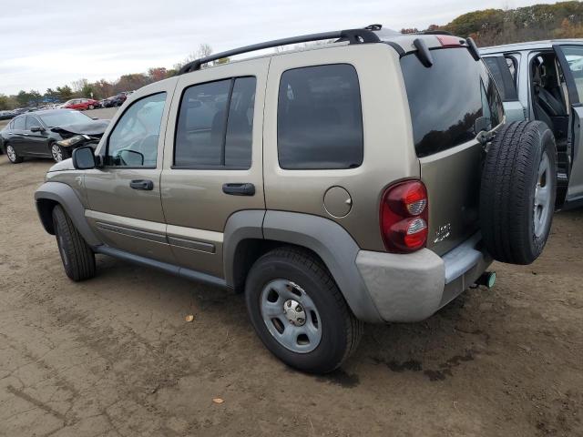 1J4GL48K96W151065 - 2006 JEEP LIBERTY SPORT TAN photo 2