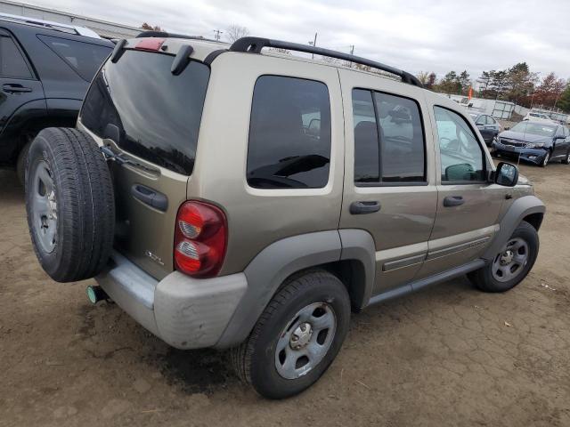 1J4GL48K96W151065 - 2006 JEEP LIBERTY SPORT TAN photo 3
