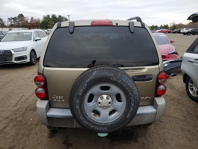 1J4GL48K96W151065 - 2006 JEEP LIBERTY SPORT TAN photo 6