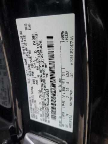 1FMCU0F78JUB05025 - 2018 FORD ESCAPE S BLACK photo 13