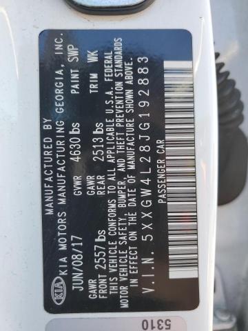 5XXGW4L28JG192883 - 2018 KIA OPTIMA SX 白色 照片 12