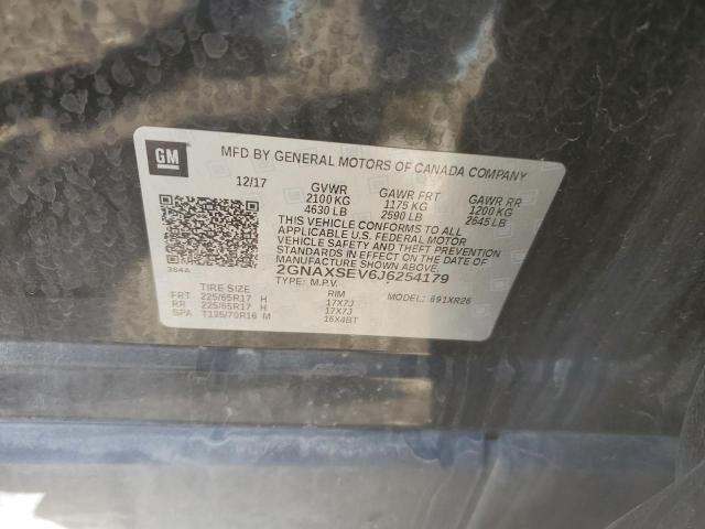 2GNAXSEV6J6254179 - 2018 CHEVROLET EQUINOX LT Qara foto 13