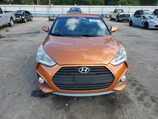 KMHTC6AE2FU221985 - 2015 HYUNDAI VELOSTER TURBO ORANGE photo 5