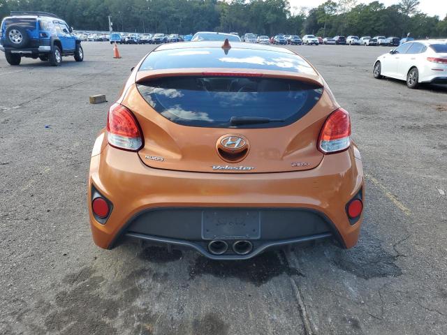 KMHTC6AE2FU221985 - 2015 HYUNDAI VELOSTER TURBO ORANGE photo 6