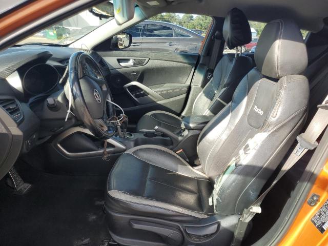 KMHTC6AE2FU221985 - 2015 HYUNDAI VELOSTER TURBO ORANGE photo 7