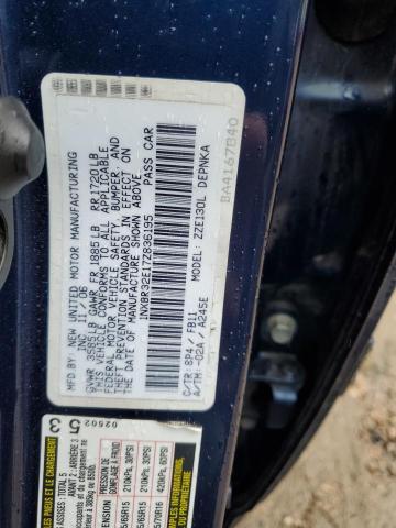 1NXBR32E17Z836195 - 2007 TOYOTA COROLLA CE BLUE photo 13