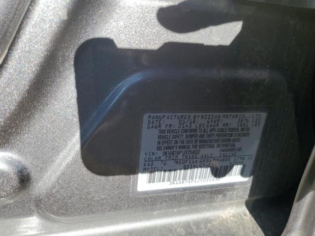 3N1AB7AP1JY254832 - 2018 NISSAN SENTRA S GRAY photo 12