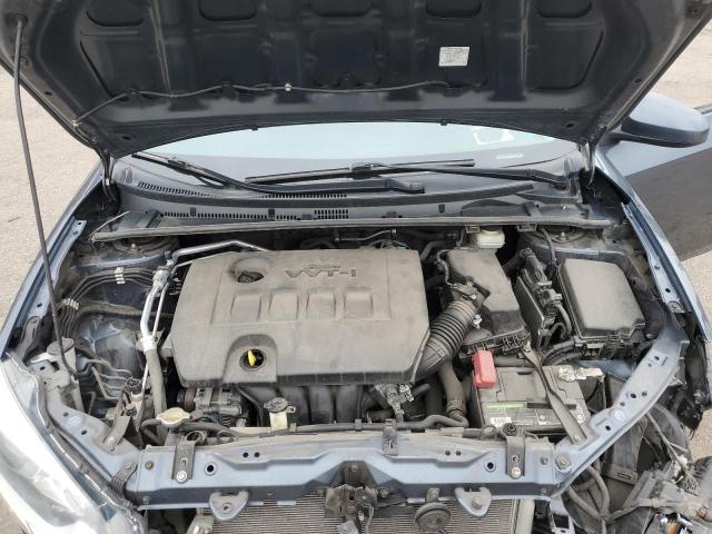 2T1BURHE7GC553777 - 2016 TOYOTA COROLLA L BLUE photo 11