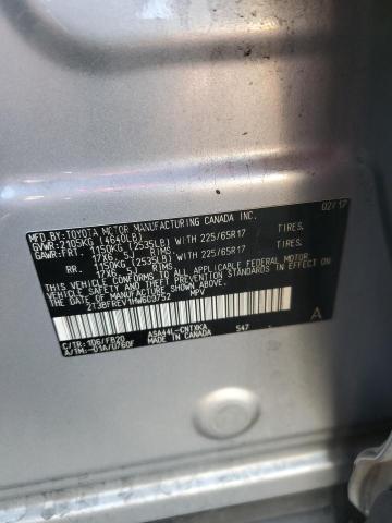 2T3BFREV1HW609752 - 2017 TOYOTA RAV4 LE SILVER photo 13