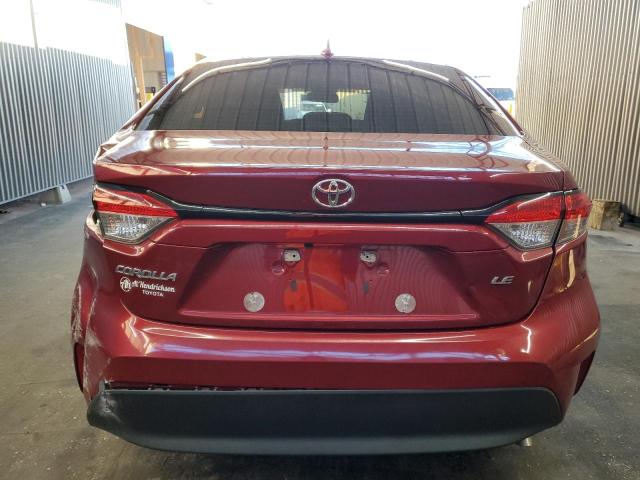 5YFB4MDE4PP000125 - 2023 TOYOTA COROLLA LE RED photo 6