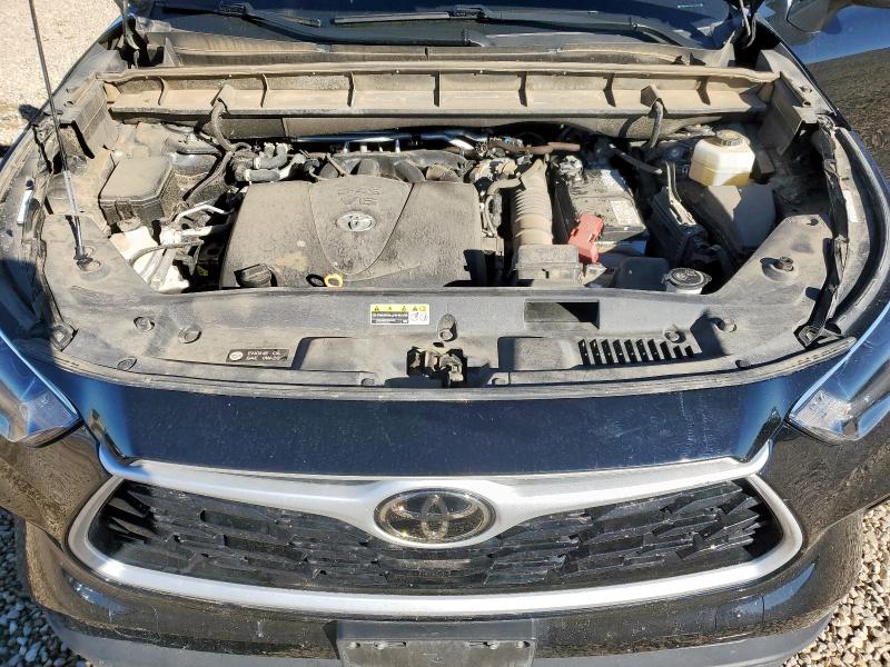 5TDGZRAH1NS140544 - 2022 TOYOTA HIGHLANDER XLE BLACK photo 12