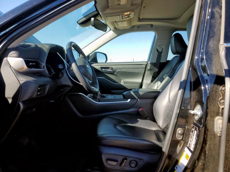 5TDGZRAH1NS140544 - 2022 TOYOTA HIGHLANDER XLE BLACK photo 7