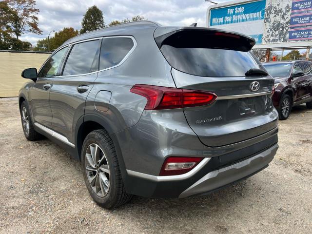 5NMS3CADXKH050958 - 2019 HYUNDAI SANTA FE SEL Մոխրագույն լուսանկար 3