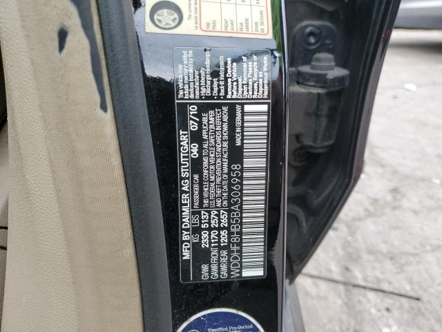 WDDHF8HB5BA306958 - 2011 MERCEDES-BENZ E 350 4MATIC BLACK photo 13