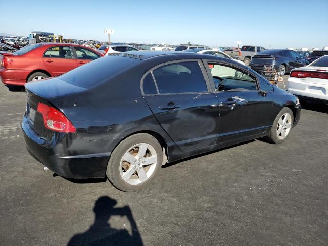 1HGFA16868L081902 - 2008 HONDA CIVIC EX BLACK photo 3