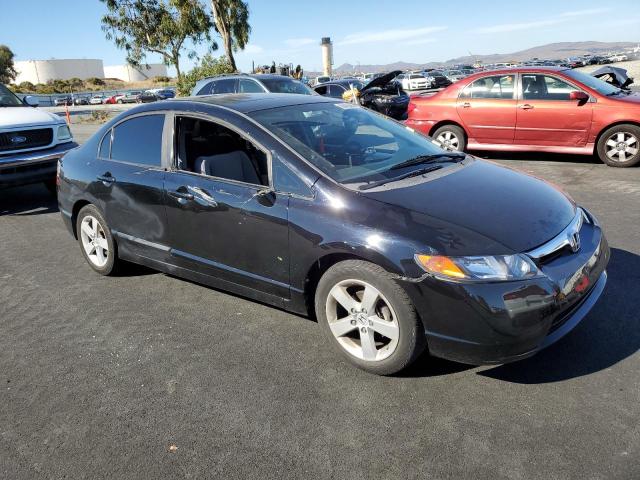 1HGFA16868L081902 - 2008 HONDA CIVIC EX BLACK photo 4