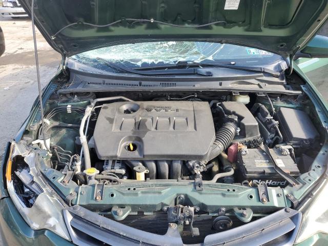 2T1BURHE0GC690172 - 2016 TOYOTA COROLLA L GREEN photo 11