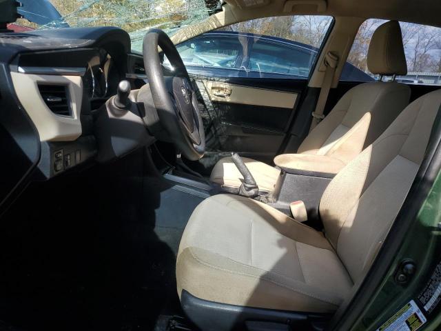 2T1BURHE0GC690172 - 2016 TOYOTA COROLLA L GREEN photo 7