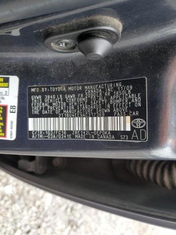 2T1BU4EE9AC317369 - 2010 TOYOTA COROLLA BASE 灰色 照片 12