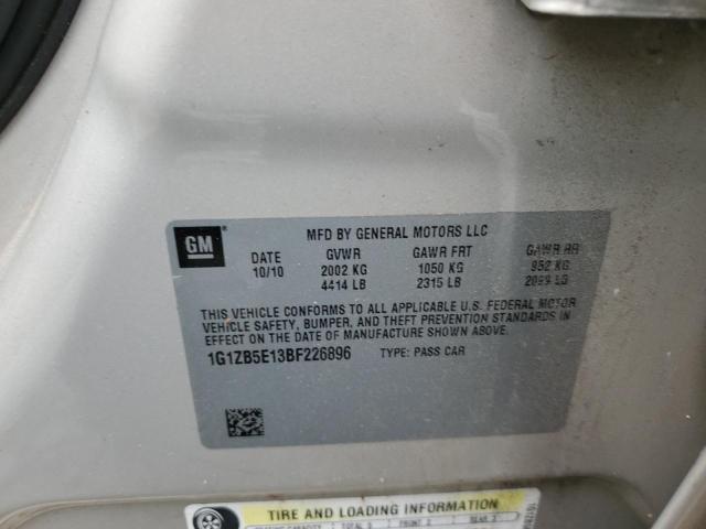 1G1ZB5E13BF226896 - 2011 CHEVROLET MALIBU LS 棕色 照片 12