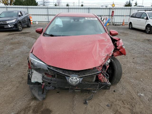 2T1BURHE9HC767669 - 2017 TOYOTA COROLLA L RED photo 5